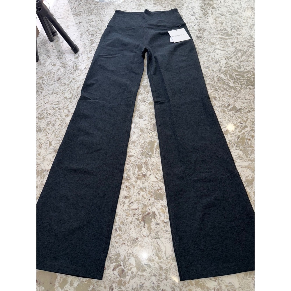 Beyond Yoga Beyond the Bump Maternity Leggings black Heather size L 007J6